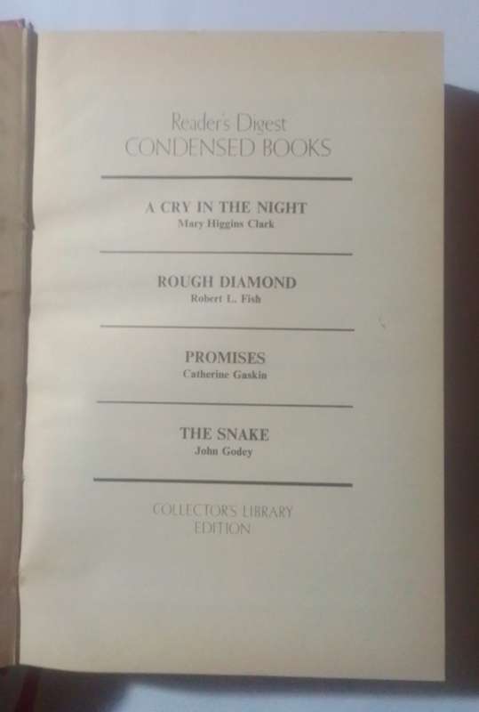 First Edition:Reader's digest-By: Mary Higgins Clark, Robert L. Fish and other authors