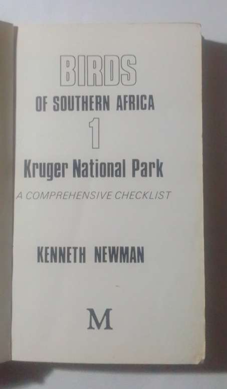 Birds of souther africa 1: kruger national park-By: Kenneth Newman