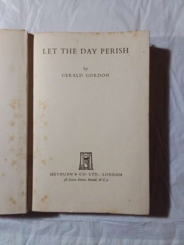 Let the day perish: first edition-By: Gerald Gordon