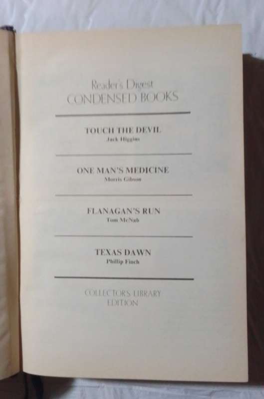 First Edition:Reader's digest-By: Jack Higgins, Morris Gibson and other authors
