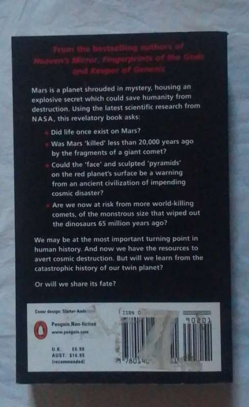 The mars mystery-By: Graham Hancock, Robert Bauval and John Grigsby