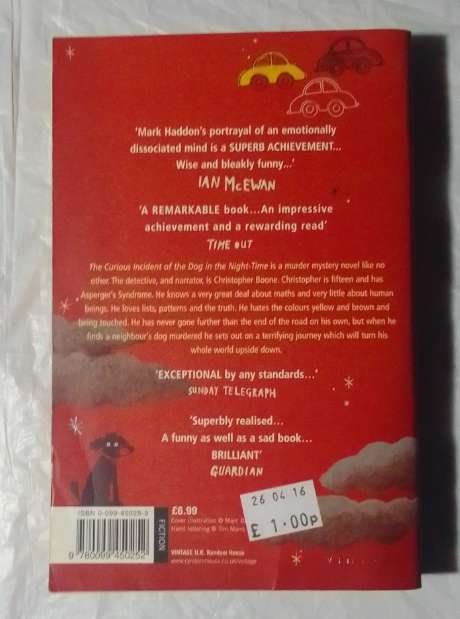 The curious incident of the dog in the night-time-By: Mark Haddon