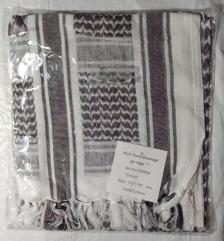 Black and white shemagh