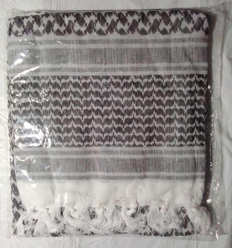 Black and white shemagh