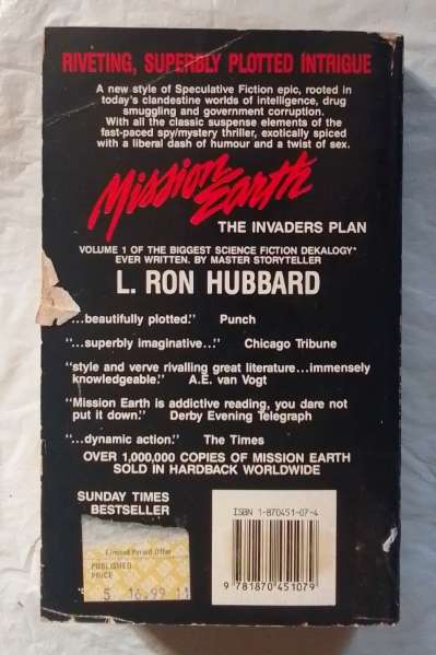 Mission earth volume 1: the invaders plan-By: L. Ron Hubbard