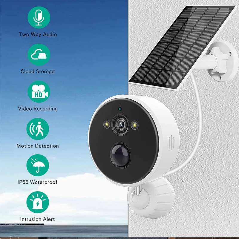 Full HD Solar Powered Wireless Network Operated Security Camera