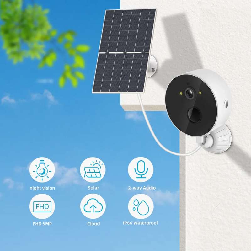 Full HD Solar Powered Wireless Network Operated Security Camera