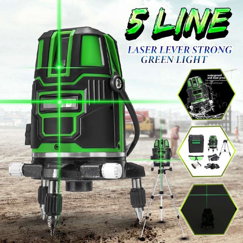 5 Line Green Cross Line Laser Self-Leveling Mapping Tool