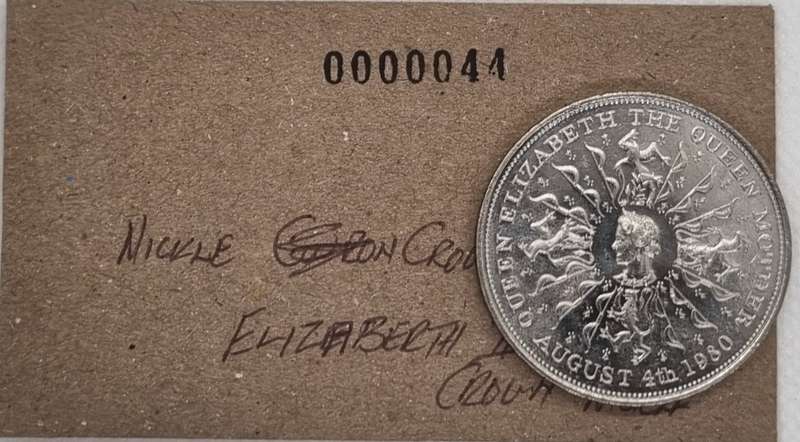 1980 Elizabeth II Nickel Crown