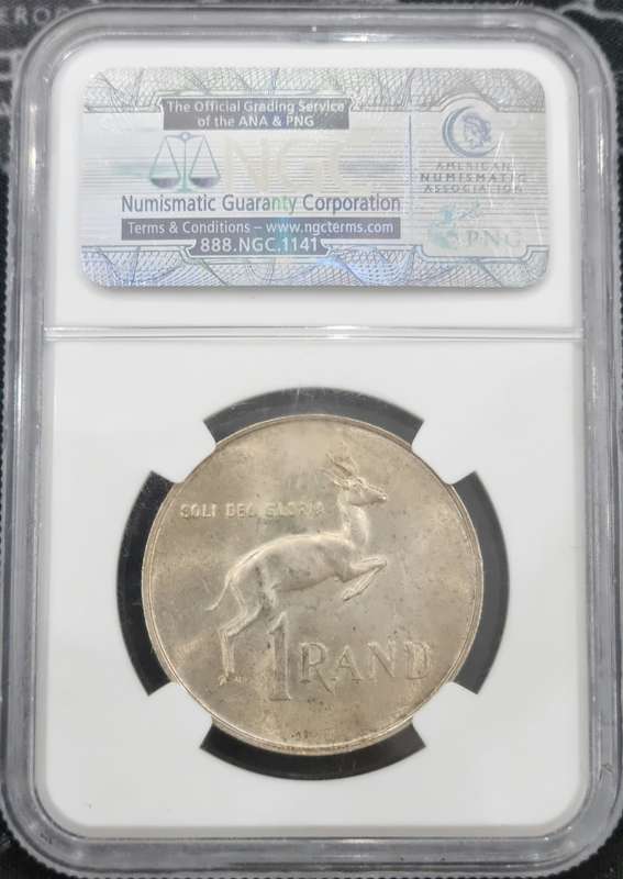 1967 S.Africa Silver R1 DR.VERWOERD - English MS63