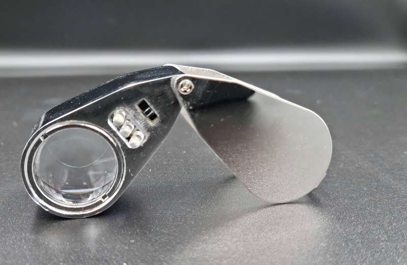 40x25mm All-Metal Magnifying Glass