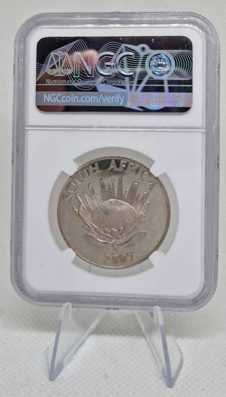 2007 S.Africa Silver R1 Nelson Mandela MS67