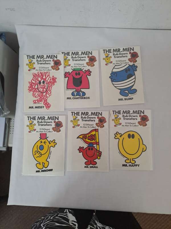 MR MEN RUB DOWN TRANSFERS