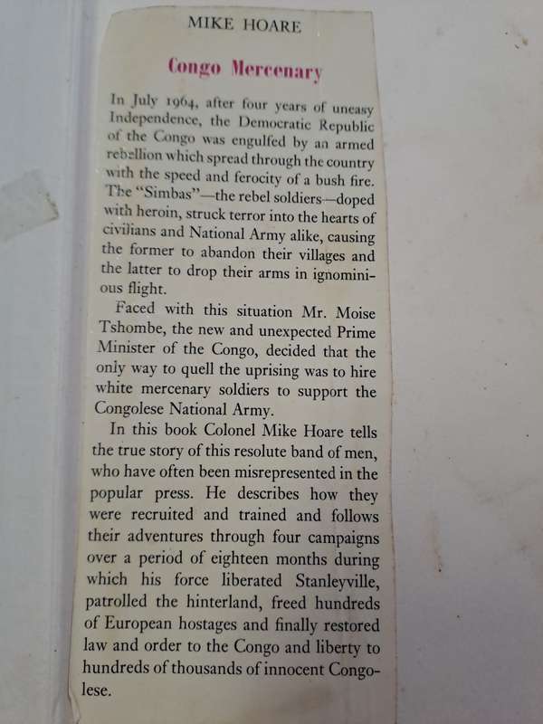 CONGO MERCENARY. BY Mike Hoare