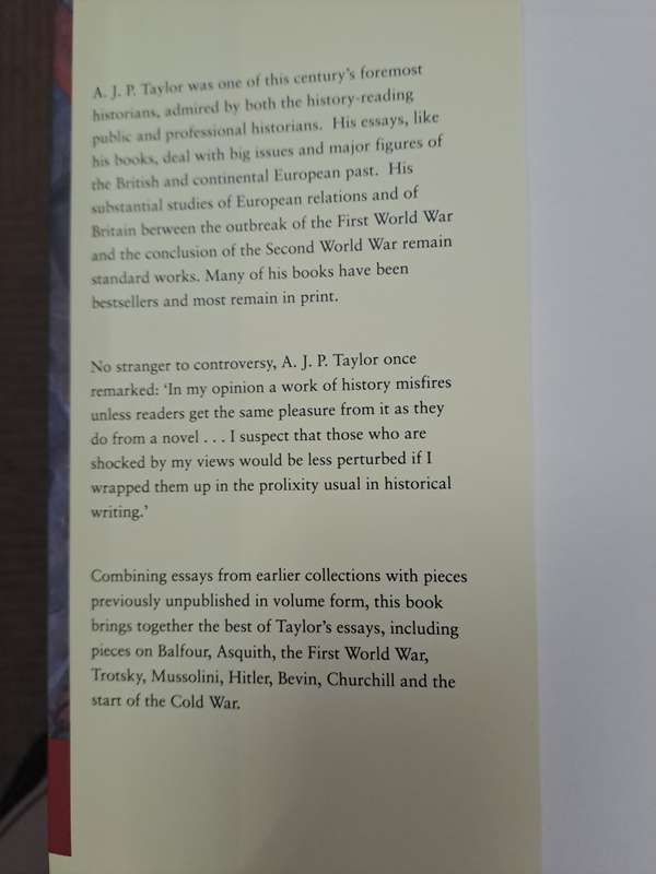 FROM THE BOER WAR TO THE COLD WAR. BY A J P Taylor