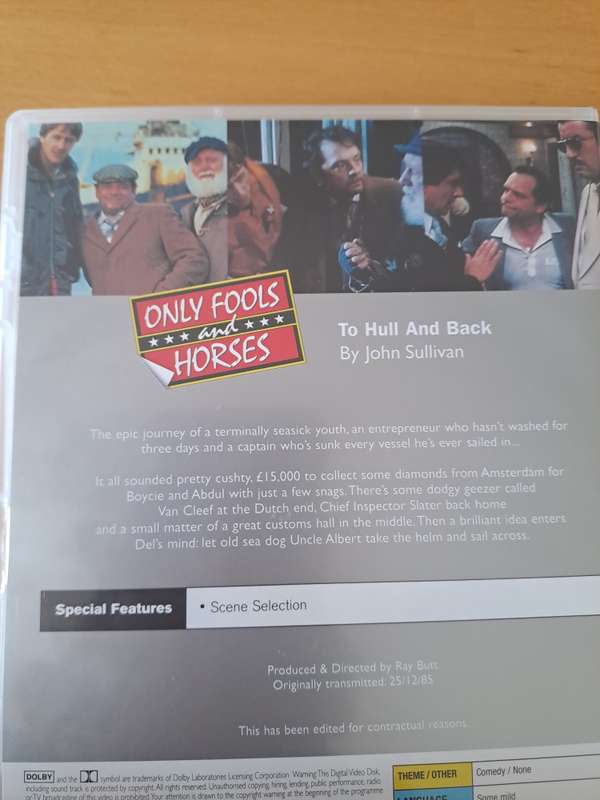 ONLY FOOLS AND HORSES.  TO HULL AND BLACK.