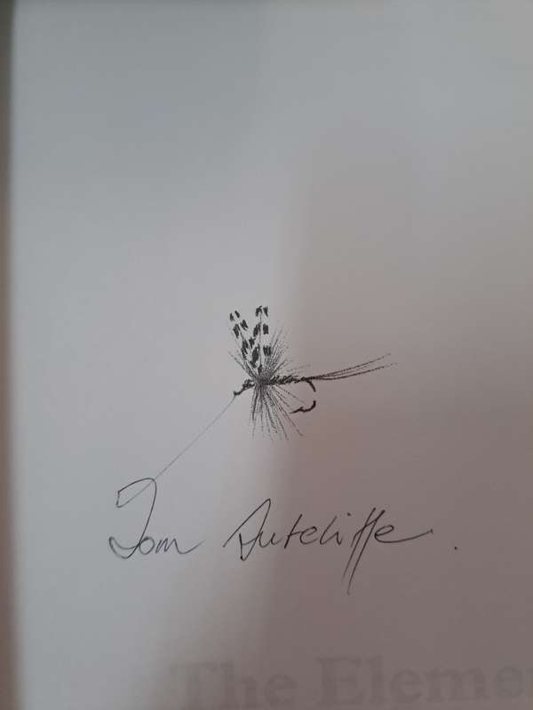 THE ELEMENTS OF FLY FISHING.  By TOM Sutcliffe  . Signed