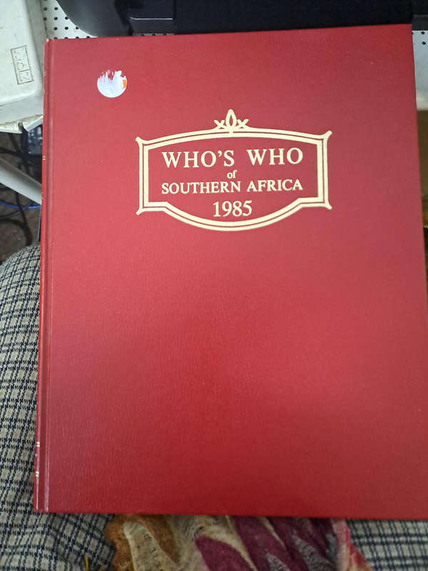 WHO"S WHO IF SOUTHERN AFRICA  1985