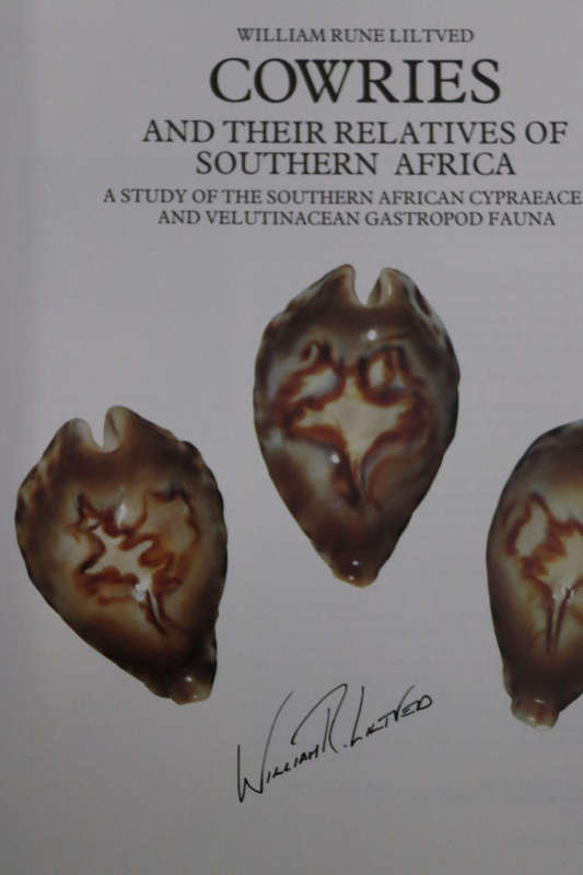 COWRIES AND THEIR RELATIVES OF SOUTHERN AFRICA By W Liltved .  SIGNED.