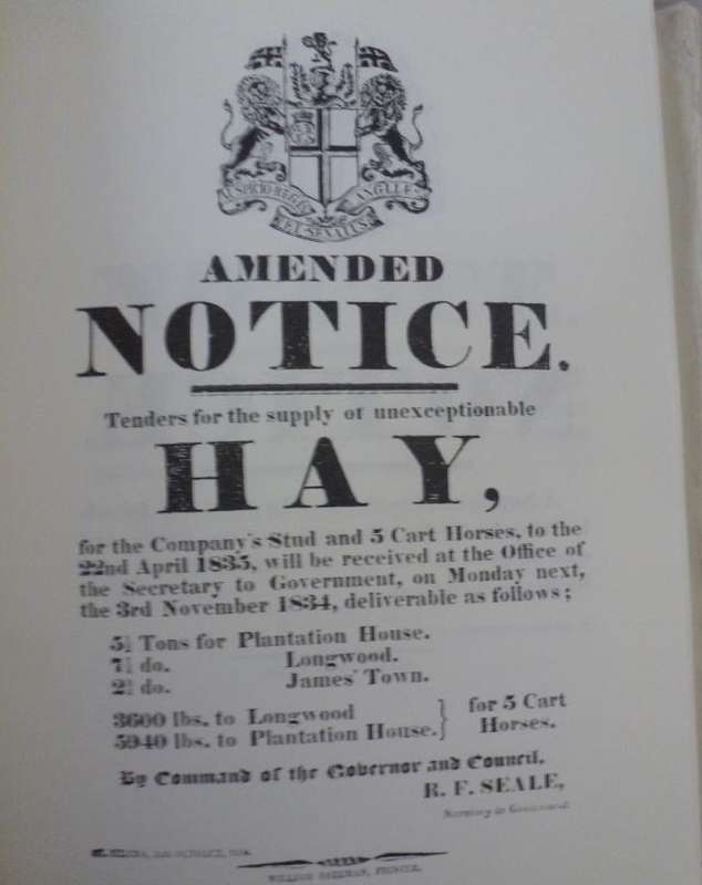 SAINT HELENA PROCLAMATIONS 1818-1943  By Robin Castell
