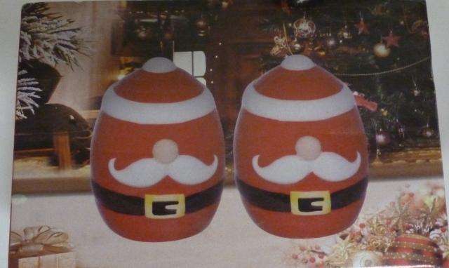 CHRISTMAS SALT AND PEPPER SET  PLUS CHRISTMAS SWEET/NUT PLATE