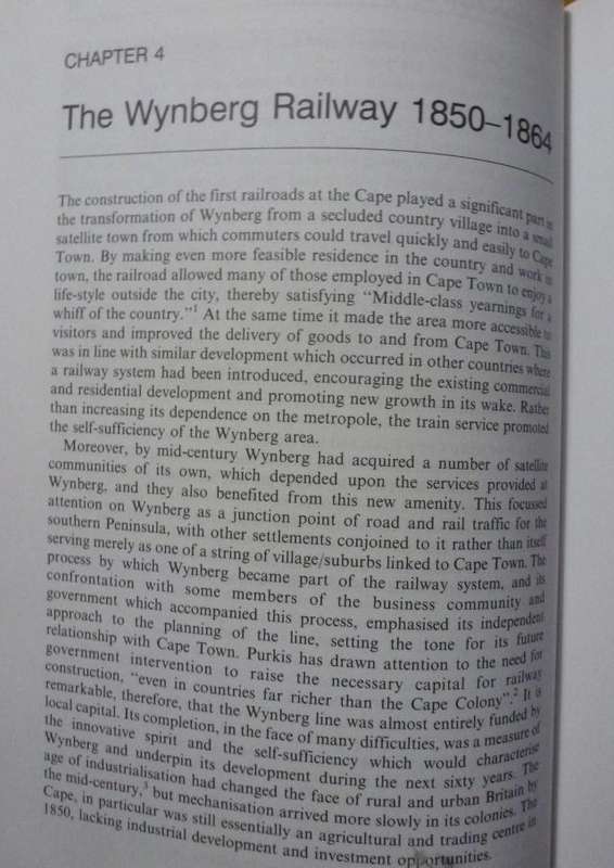 BEYOND THE CITY LIMITS - People & Property at Wynberg 1795-1927  By Helen Robinson