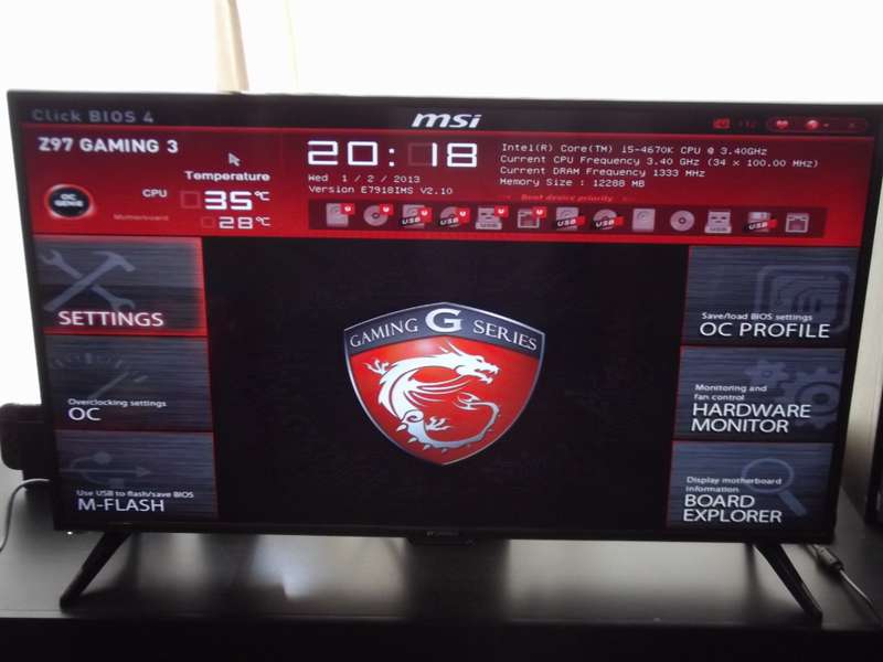 MSI Z97 - Intel i5 4670k combo