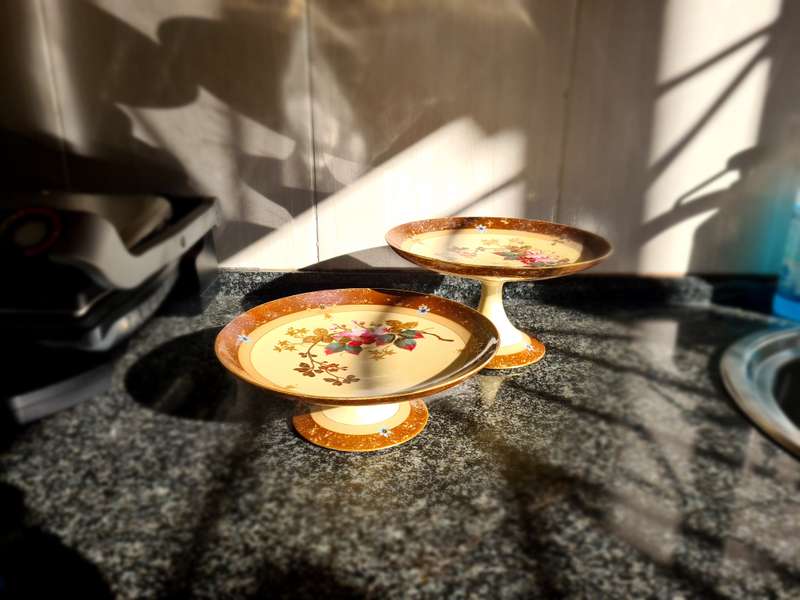 1890's French Limoges Cake stand - set of 2