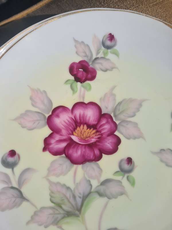 Vintage Hand Painted Kingsway Biscuit / Cake Plate