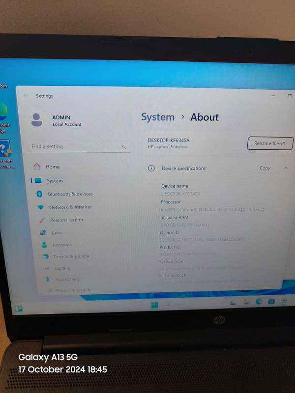 HP LAPTOP 15-DW1XXX