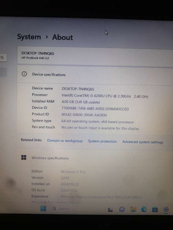 HP PROBOOK 640 G2 CORE i5 6TH GEN