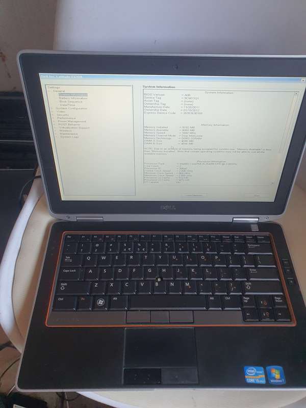 DELL LATITUDE E6320 CORE i5 2ND GEN 8GB RAM