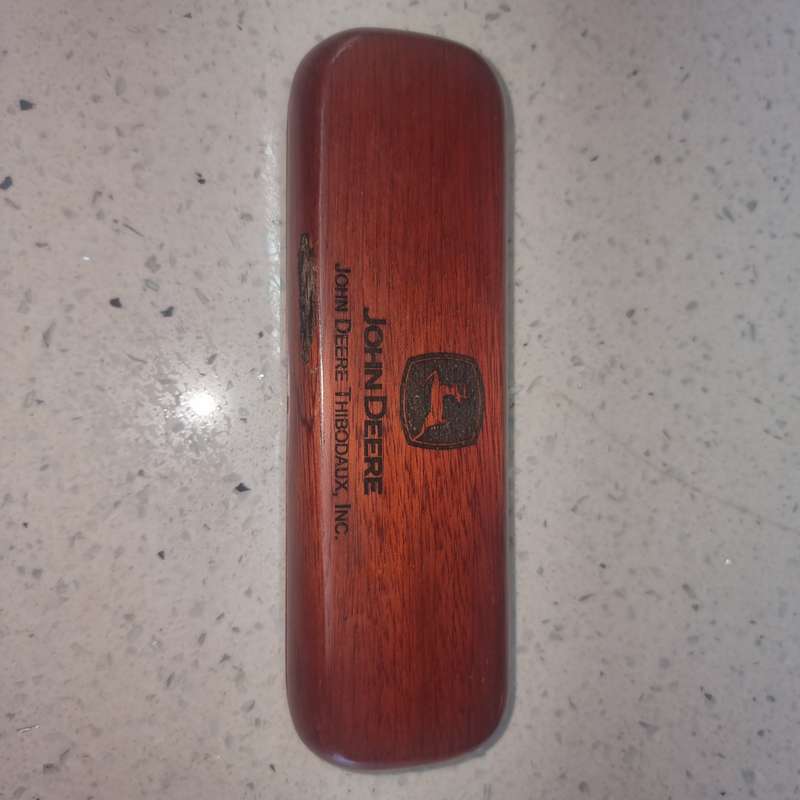 John Deere Pen unused in wooden box- relisted