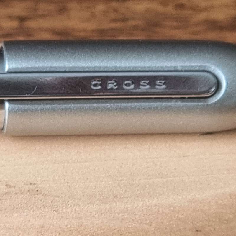 Cross ball point pen silver grey