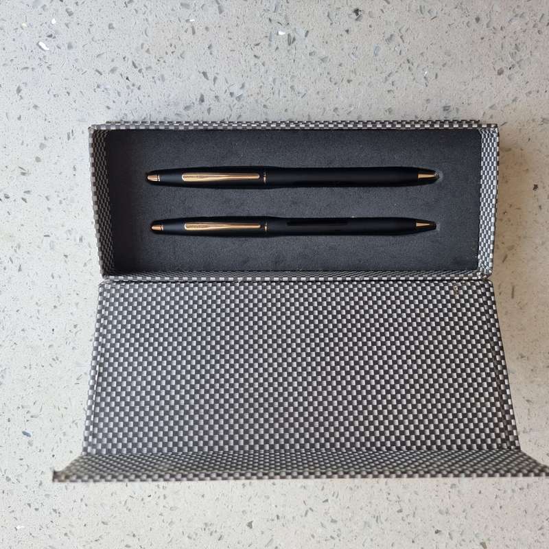 Black Cross pen and pencil set.