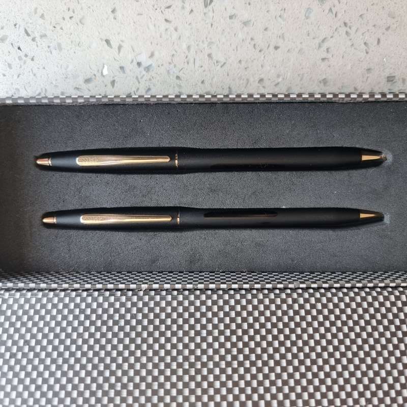 Black Cross pen and pencil set.