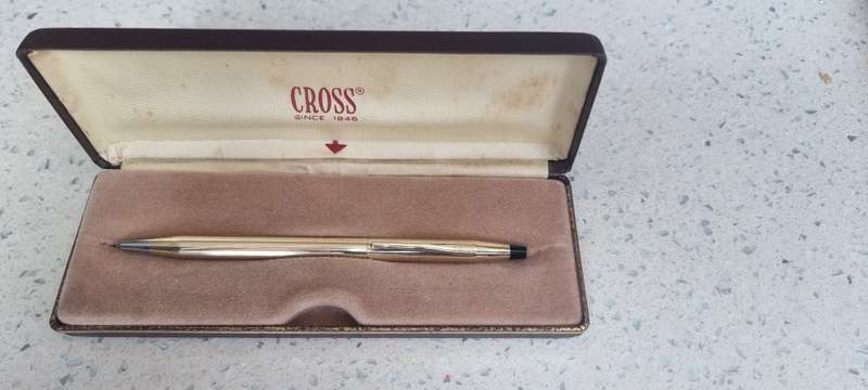 Cross pen 1/20 10 kT Rolled Gold.