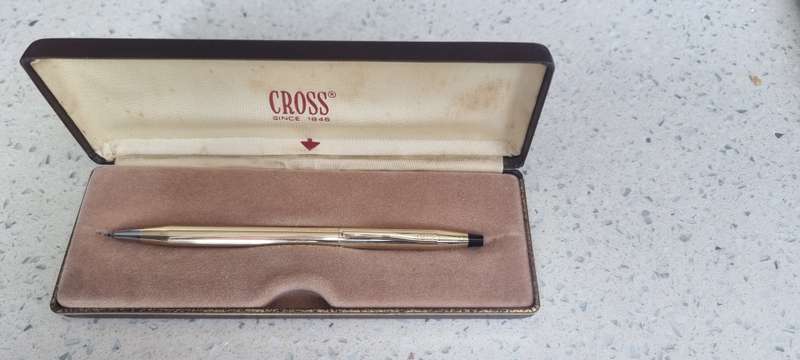 Cross pen 1/20 10 kT Rolled Gold.