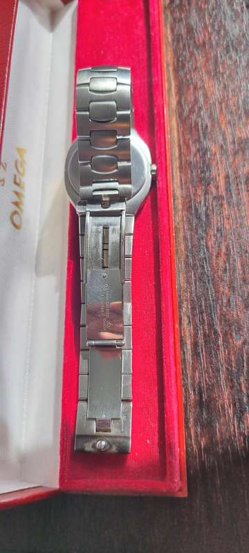 Omega Seamaster Polaris 18 K Gold Steel Quartz Watch