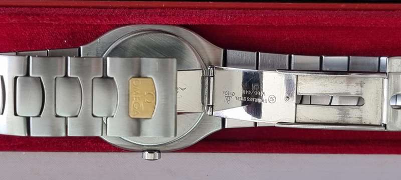 Omega Seamaster Polaris 18 K Gold Steel Quartz Watch