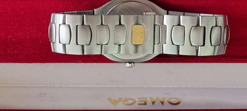 Omega Seamaster Polaris 18 K Gold Steel Quartz Watch