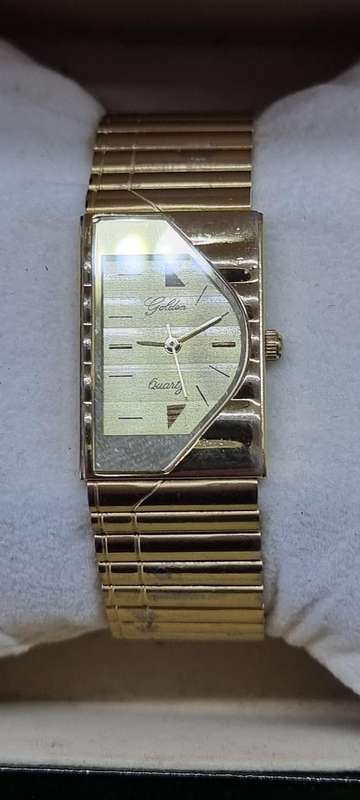 Golden Quartz Watch