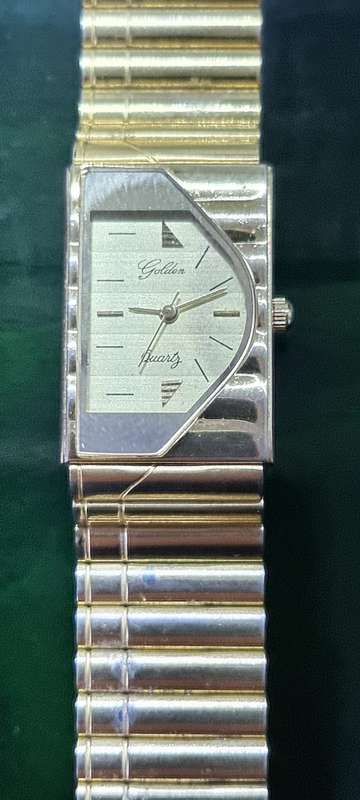 Golden Quartz Watch