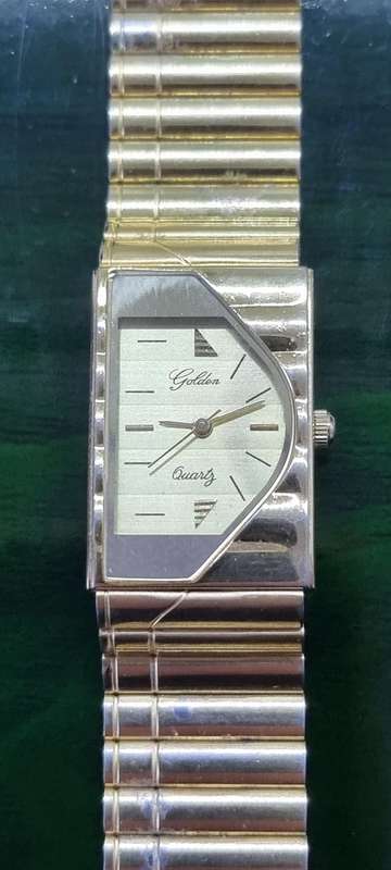 Golden Quartz Watch