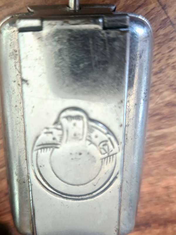 Very Rare!! Moustache Curling Tong with Spirit Burner Heater of Moustache in original box