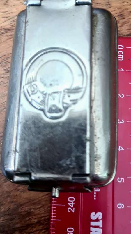 Very Rare!! Moustache Curling Tong with Spirit Burner Heater of Moustache in original box