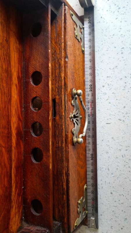 Antique  Table Tambour  Writing Box with Roll Top