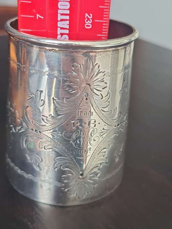 92gram Sterling Silver Christening Mug