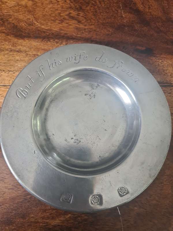 Very Rare!!  Antique Solid Pewter Drink Coaster Set of 6  London