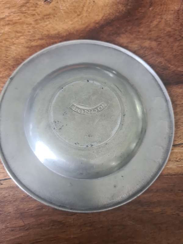Very Rare!!  Antique Solid Pewter Drink Coaster Set of 6  London